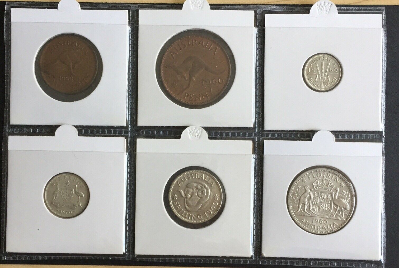 Australia 1960 Pre Decimal 6 Coin Set IDEAL BIRTHDAY GIFT