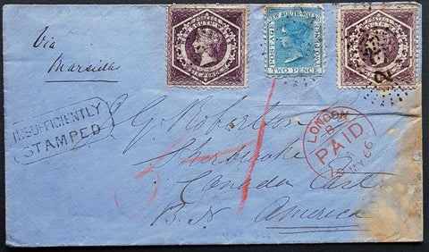 NSW Wollongong -Canada Insufficiently Paid and Too Late cover Stained but scarce