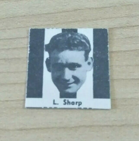 VFL 1956 Argus Newspaper Fireside Footballers Collingwood L Sharp Football Card