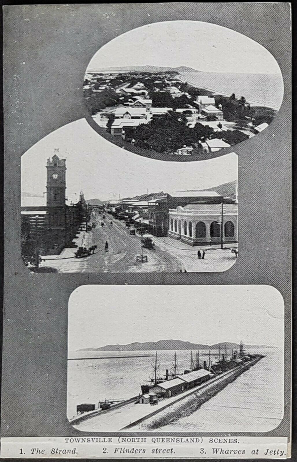 Queensland picture postcard of Townsville with Tasmanian reverse. Error