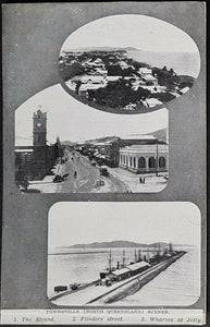 Queensland picture postcard of Townsville with Tasmanian reverse. Error