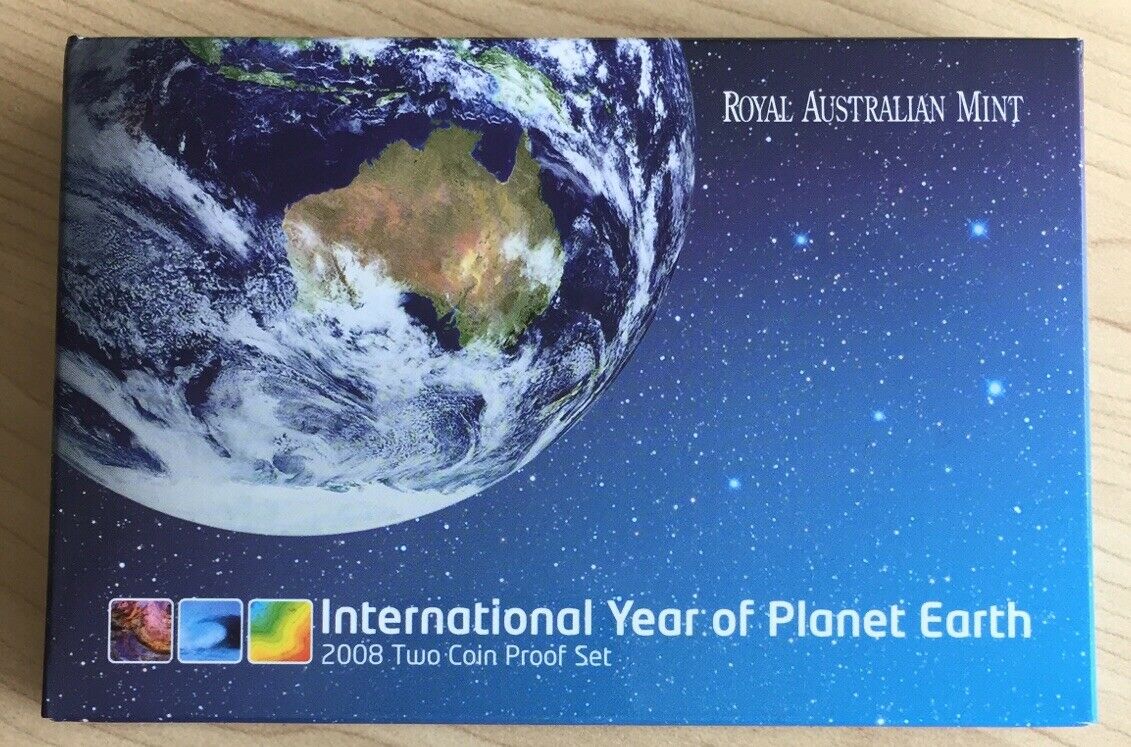 Australia 2008 Royal Australian Mint Planet Earth 2 Coin Proof Set