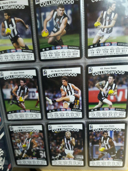 Complete 2010 Teamcoach Common Card Base Set