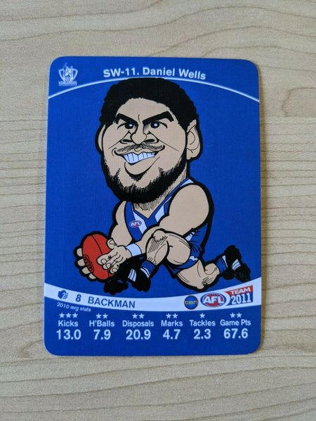 2011 Teamcoach Sample Star Wildcard SW-11 Daniel Wells Kangaroo North Melbourne