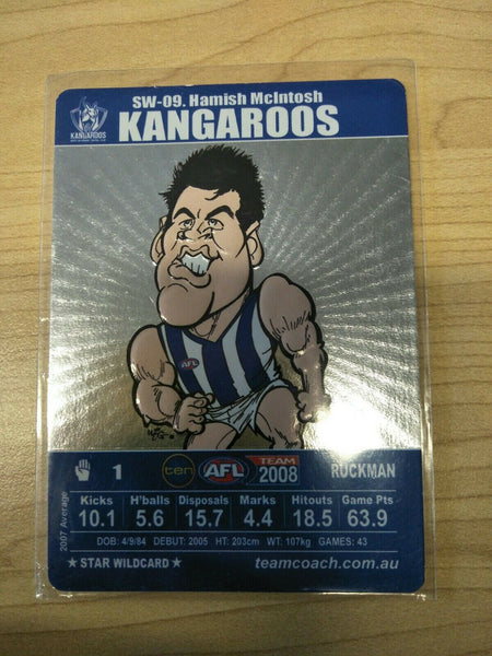 2008 Teamcoach Star Wildcard Hamish McIntosh North Melbourne SW-09