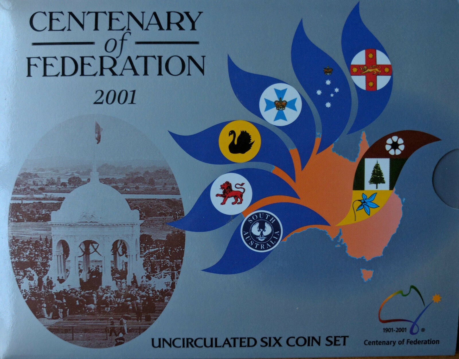 Australia 2001 Royal Australian Mint Centenary of Federation Uncirculated Coin Set