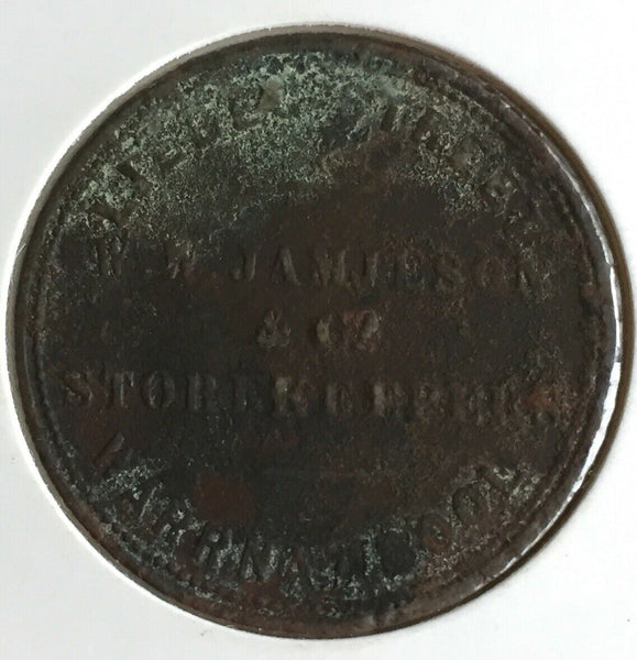 Australia Jamieson & Co 1d Penny Token R300 Rare