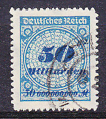 Germany SG  332B 1923 50 Milliarden Michel 330B (postmark as is) Used