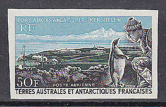 French Antarctic Territory TAAF SG 46 50f Port-aux-Francais imperforate