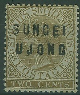 Sungei Ujong on Straits Settlements Malayan States SG 11 2c brown opt MLH