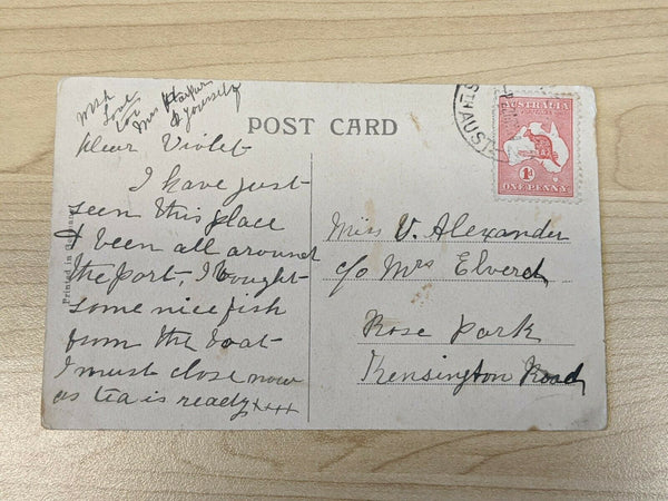 South Australia Post Card Port Pirie Harbour from Solomontown