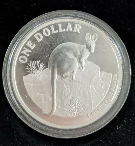 Australia 2010 Royal Australian Mint $1 Kangaroo 1oz Silver Proof Coin