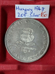 Hungary 1948 20 Forint Silver Coin