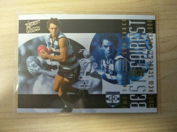 2004 Select AFL Ovation Best & Fairest Card Matthew Scarlett Geelong Cats