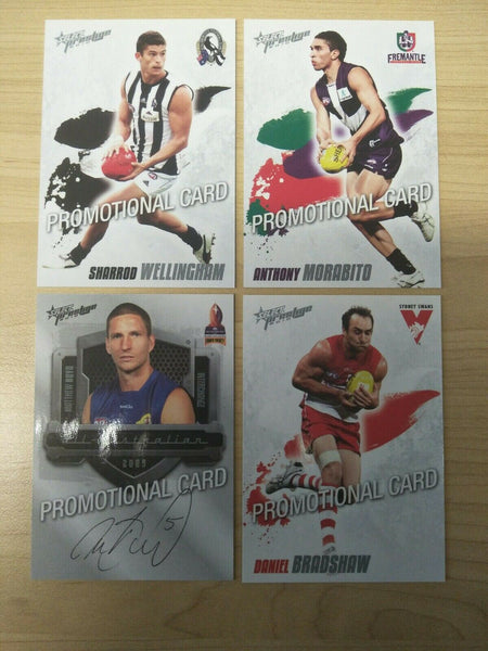 2010 Select AFL Prestige Promotional Cards Set Of 4