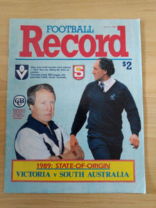 Football 1989 Football Record State Of Origin Victoria v South Australia