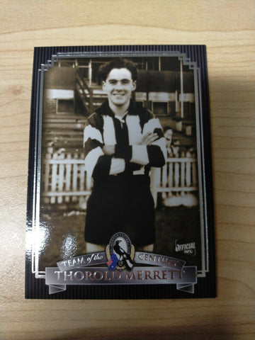 Select ESP Official AFL Collingwood Team Of The Century Thorold Merrett (42)