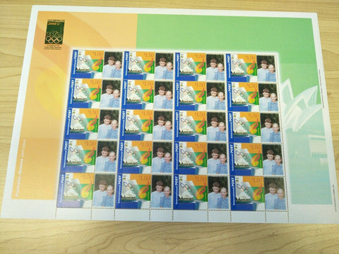 2000 Australian Olymphilex $1.50 Olympics Personalised Stamp Sheet