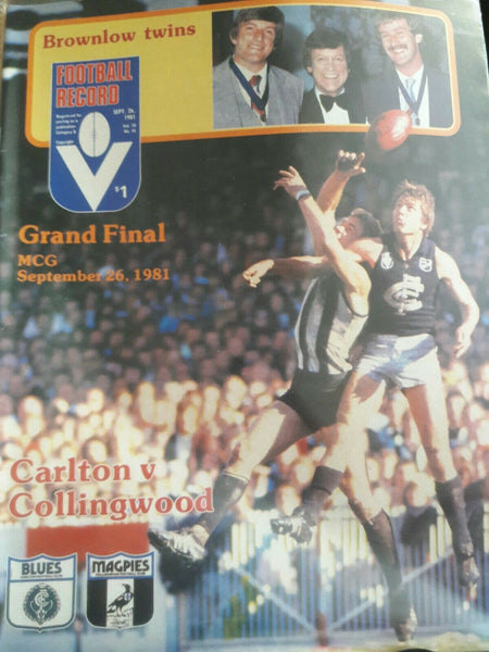 VFL 1981 Grand Final Carlton v Collingwood Football Record