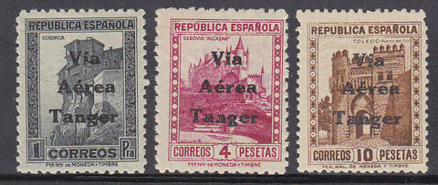 Tangier Spanish Colonies Spain SG 113-115 1p to 10p air mail MUH