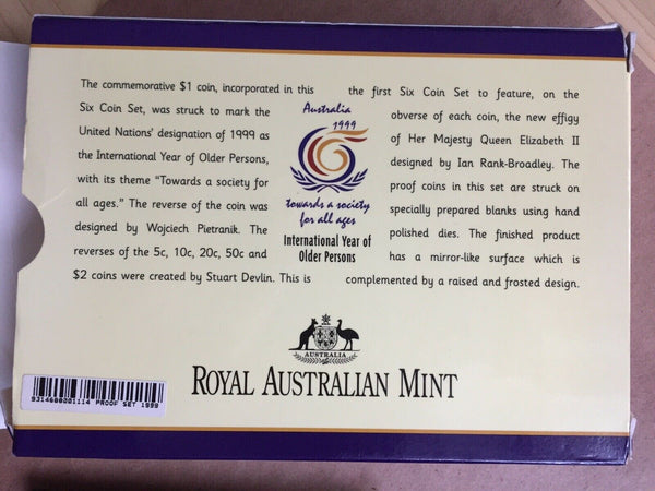 Australia 1999 Royal Australian Mint Proof Set. Superb Condition