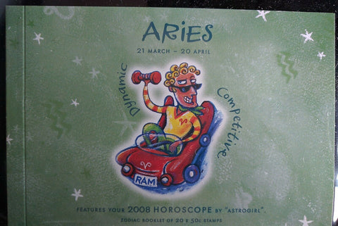 Australia Zodiac Aries Prestige Stamp Booklet  PB145 sheep stars constellations