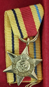 WW2 Miniature Africa Star Replica Medal Inc Ribbon