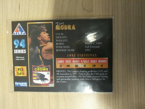 1994 Dynamic AFLPA Player's Choice Tony Modra Adelaide Crows