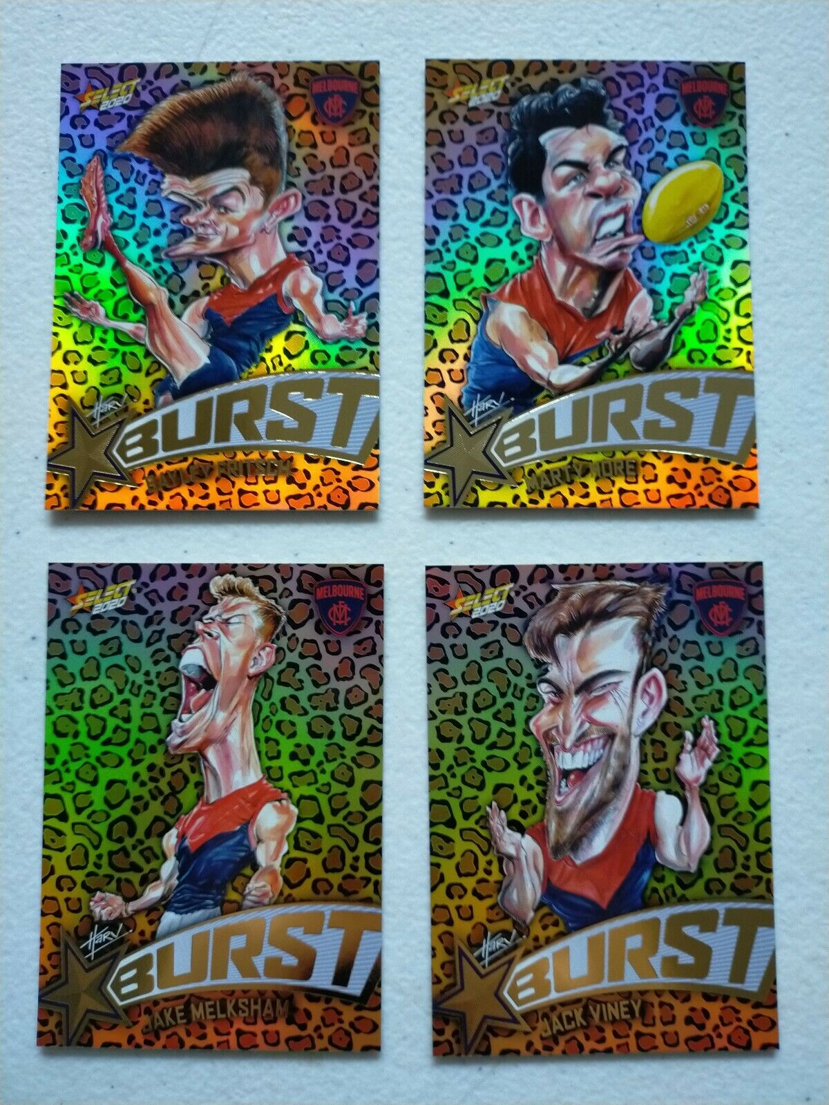 2020 Select Footy Stars Leopard Star Bursts Melbourne Team Set