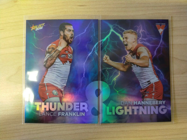 2016 Select Thunder & Lightning Sydney Set Lance Franklin & Dan Hannebery