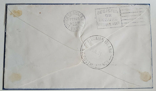 Sarawak - Pitcairn 1931. The most exotic origin-destination cover we have seen!