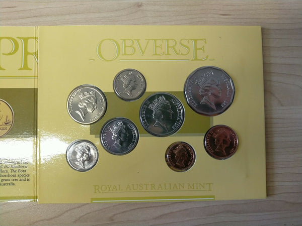Australia 1988 Royal Australian Mint Uncirculated Mint Set Of 8 Coins
