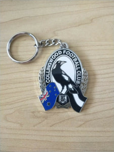 Collingwood Magpies Football Club Logo Keyring