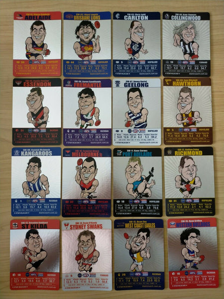 2008 Teamcoach Star Wildcard Complete Set Of 16 Cards