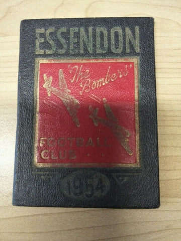 VFL 1954 Essendon Football Club Membership Season Ticket No. 4784