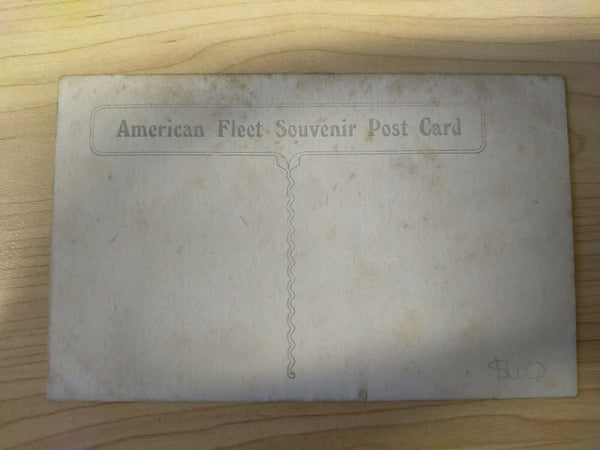 American Vintage USS Connecticut Flag Ship American Fleet Souvenir Postcard
