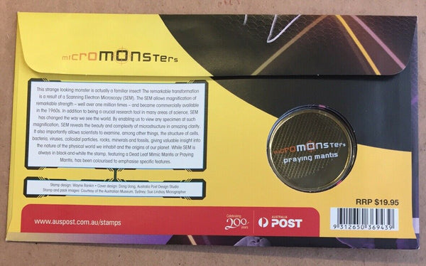 2009 Micro monsters PNC With Limited Edition Medallion  1st Day Issue