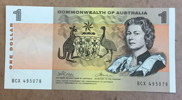 Australia 1972 R74 $1 One Dollar Commonwealth Of Australia Phillips/Wheeler UNC