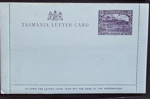 Tasmania Australian States 2d Scenic Letter Card Launceston view M,