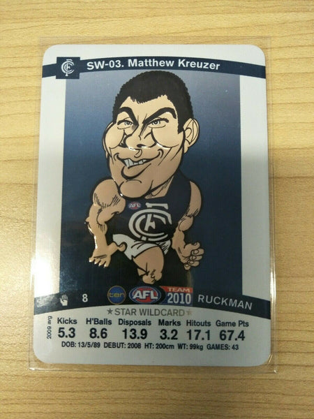 2010 Teamcoach Star Wildcard Matthew Kreuzer Carlton SW-03