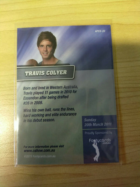2011 Australia's Premier Collectables Show Football Card Travis Colyer 21/100