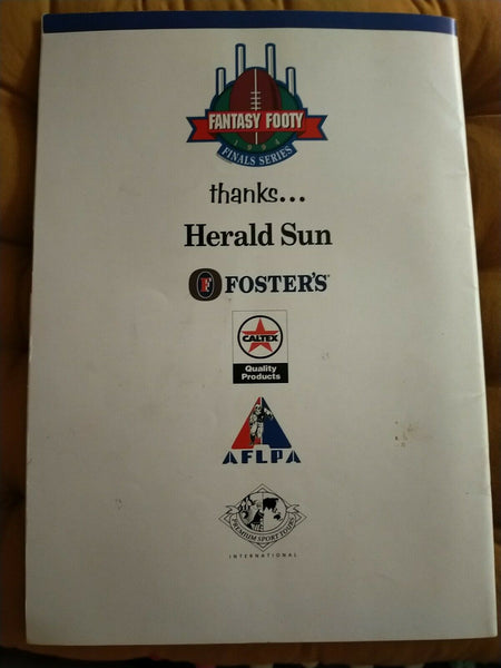 AFL 1994 Herald Sun Fantasy Football Final Series Game 10 September-1 October
