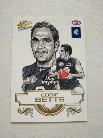 2008 Select AFL Champions Sketch Card Eddie Betts Carlton