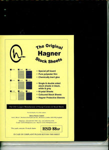 Hagner 8 Pocket Double Sided Stamp Stock Sheets Pack of 10