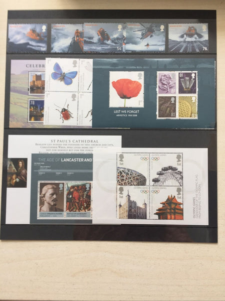 GB Great Britain 2008 Royal Mail Stamp Year Album Volume 25 Includes Years Issues.