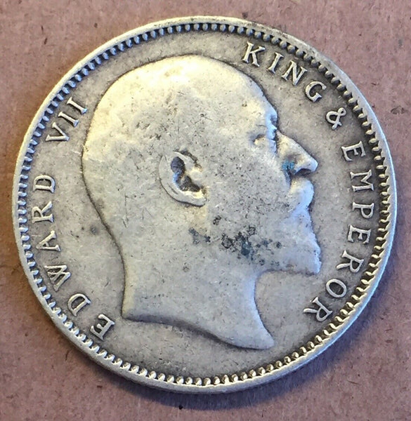 India 1904 King Edward VII Silver Rupee