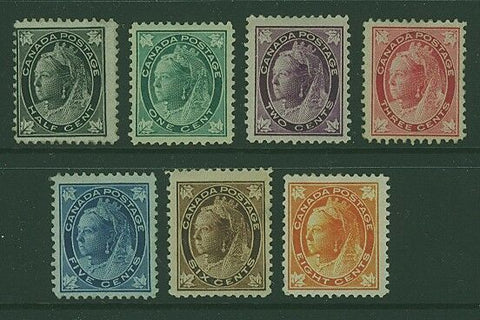 Canada 1897 Queen Victoria SG 142/49 Set of 7 Mint Hinged