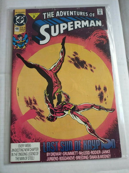 DC 480 July 1991 The Adventures of Superman Comic