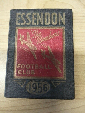 VFL 1956 Essendon Football Club Membership Season Ticket No. 6416