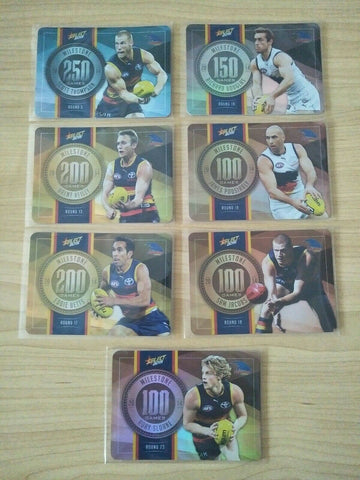 2015 Select Milestones Adelaide Crows Team Set MG1-7